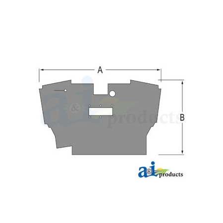 A & I Products Floor Mat 27" x7" x5" A-CFM255